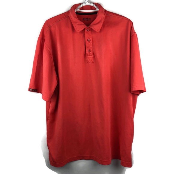 Mike Weir Men's Orange Golf Shirt Size XL